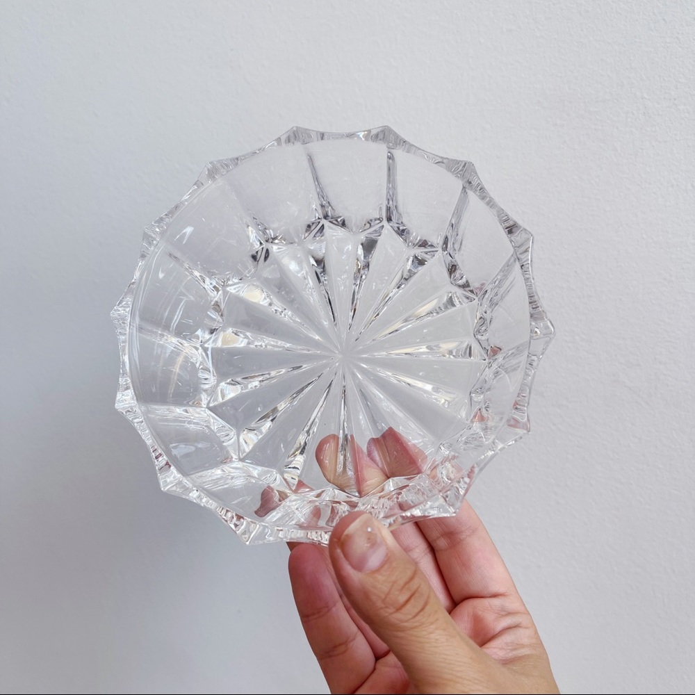 Art Deco Style Glass Candy Dish / Jewelry Holder
